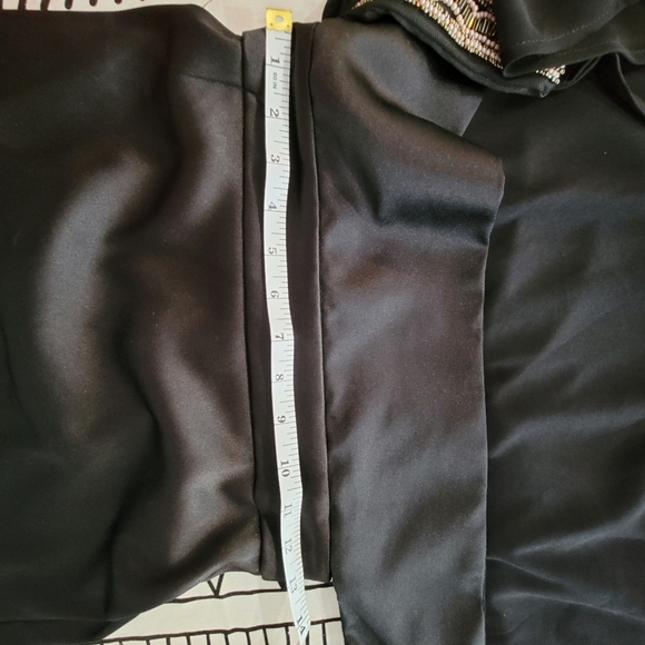 XOXO Evening Black Dress with beaded waist Size 1/2 - Picture 8 of 11